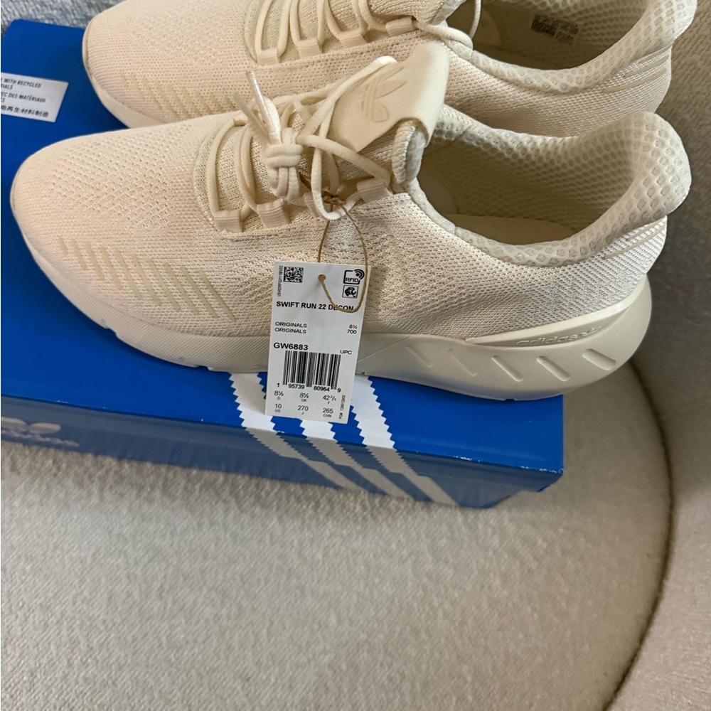 Adidas Beige Running Shoes